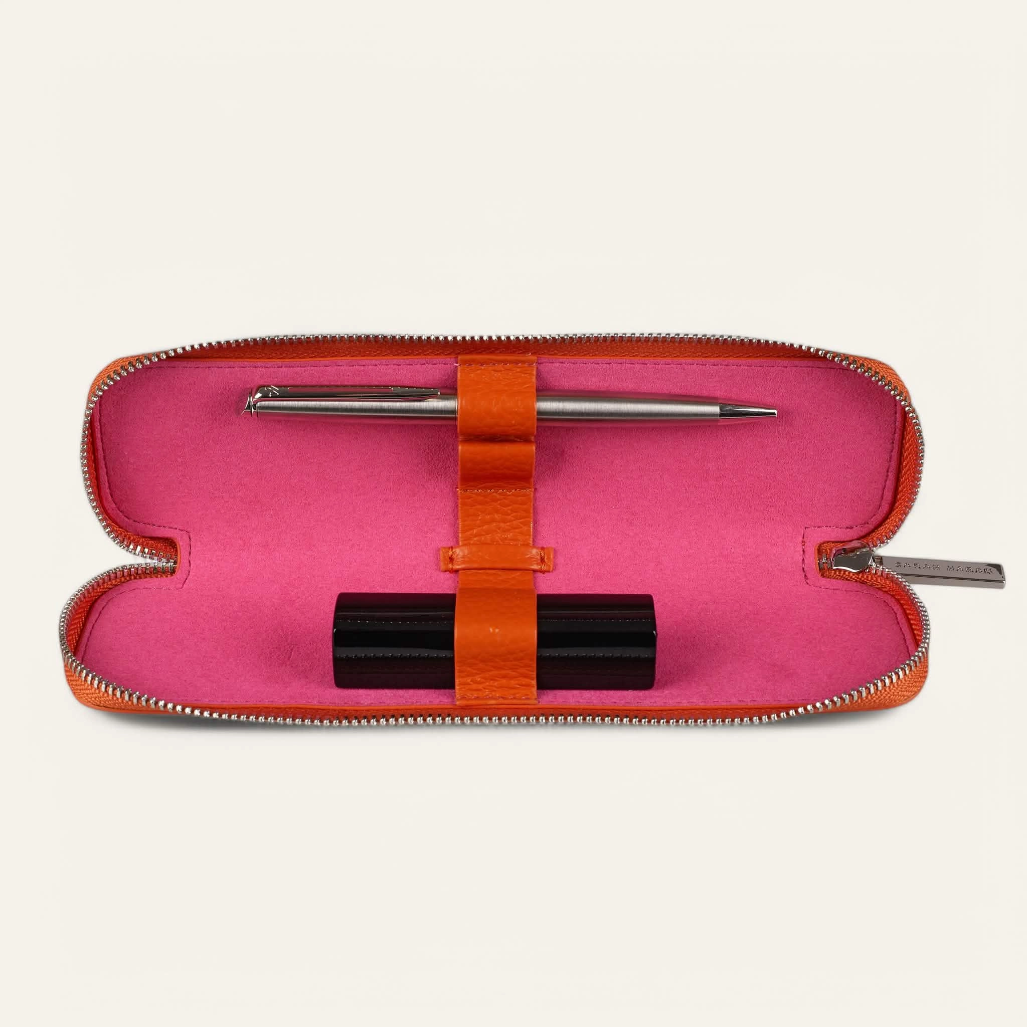 Sienna Organiser Case | Zest with Silver hardware