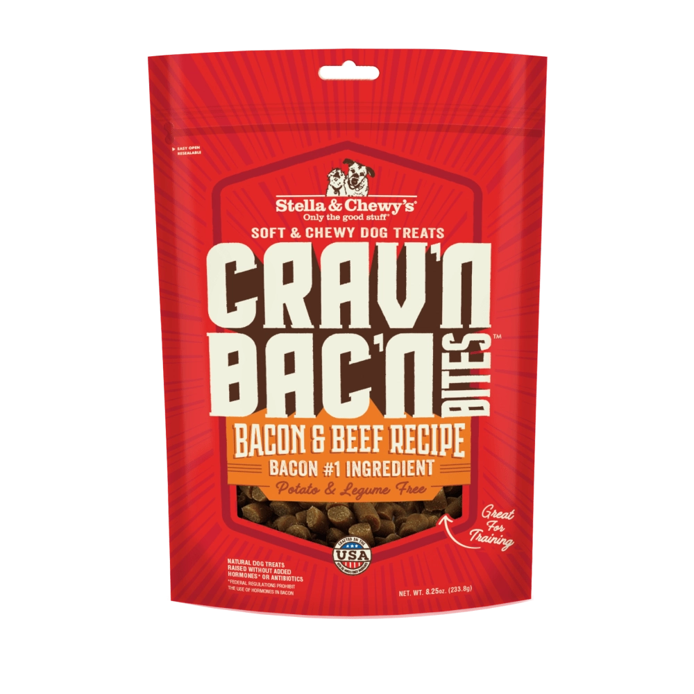 Stella & Chewy's Crav'n Bac'n Bites Bacon & Beef Recipe Dog Treats