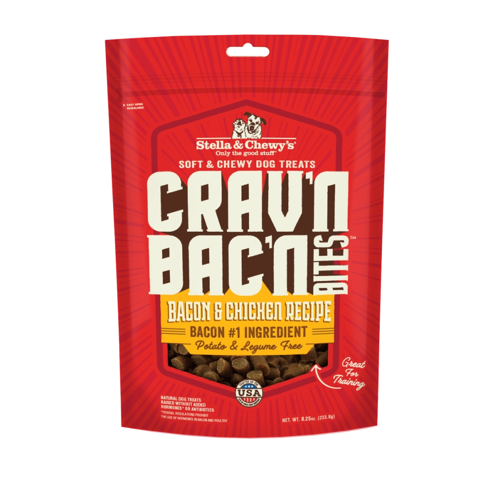 Stella & Chewy's Crav'n Bac'n Bites Bacon & Chicken Recipe Dog Treats