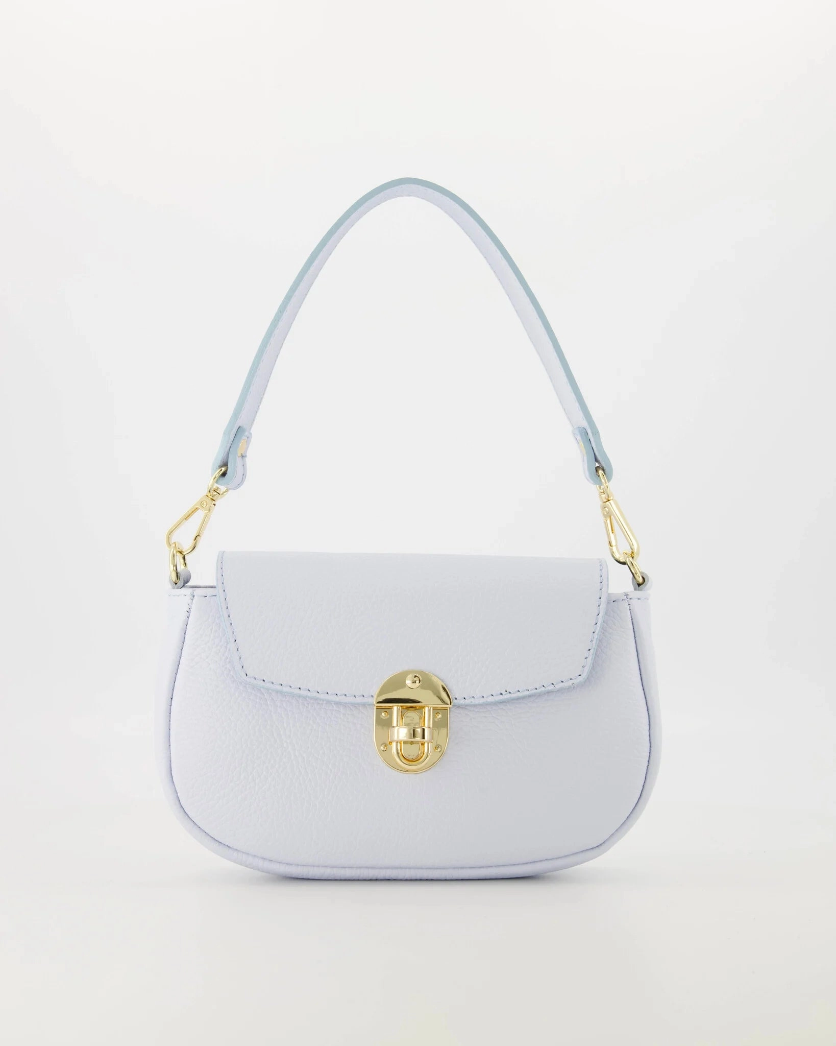 Tas Marissa leer lichtblauw