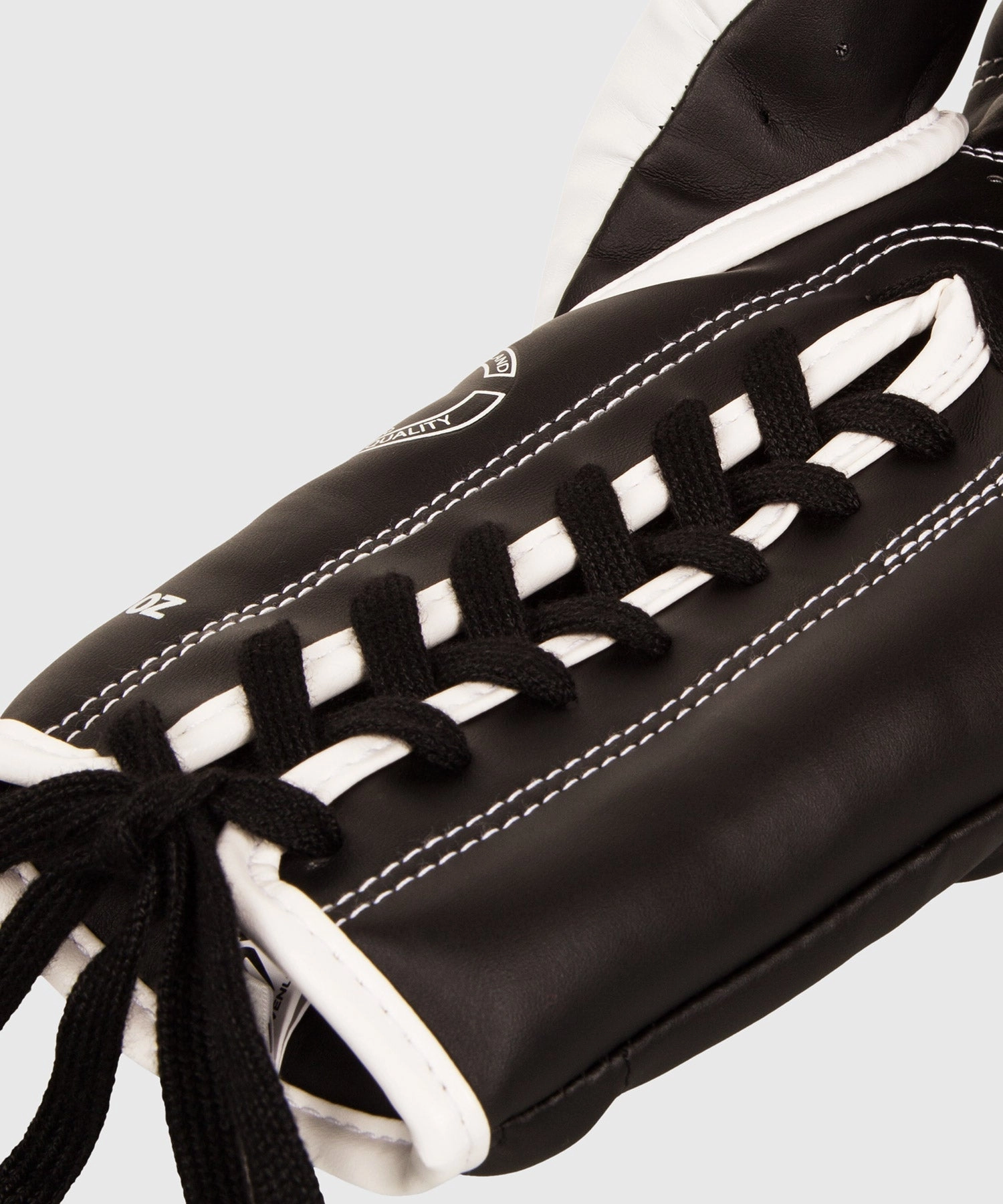 Venum Elite Boxing Gloves - with Laces - Black/White