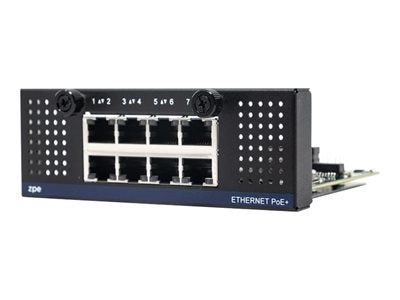 ZPE Nodegrid Net SR - Expansion module - Gigabit Ethernet x 8 - for P/N: ZPE-NSR-816-DAC, ZPE-NSR-832-DDC, ZPE-NSR-832-SAC, ZPE-NSR-832-SAC-POE ZPE-NSR-8ETH-POE-EXPN